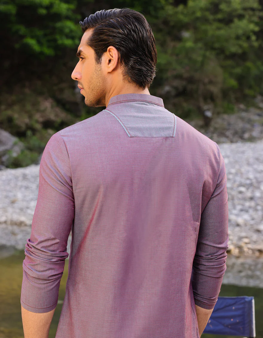 PURPLE COTTON KURTA | JJK-S-US-47096/S23/JJ8918-PN - Image 2