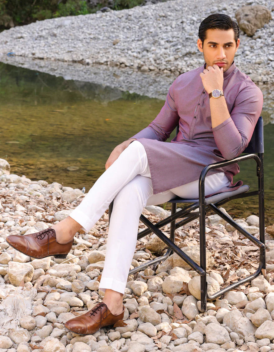 PURPLE COTTON KURTA | JJK-S-US-47096/S23/JJ8918-PN - Image 3