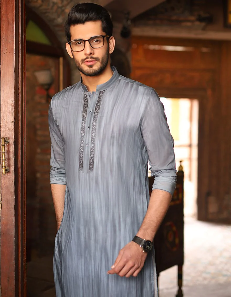 PIGEON BLUE KURTA | JJK-S-US-90330/S20/JJ6837 - Image 2