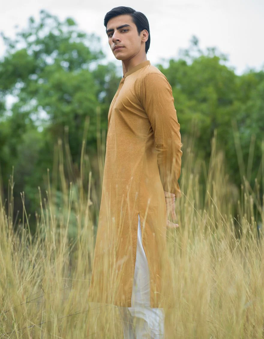 MEDIUM BROWN KURTA | JJK-S-US-90348/S21/JJ6874-SF - Image 3