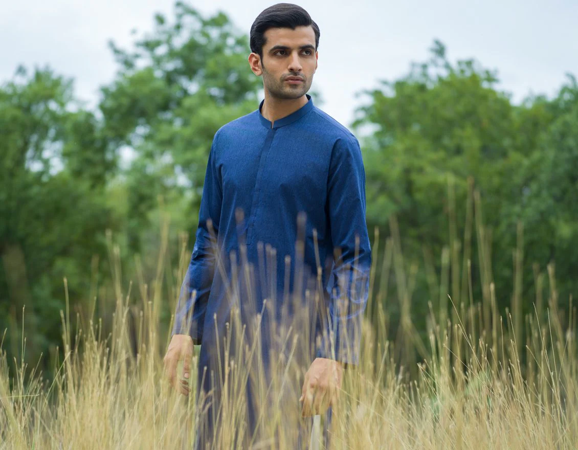 PALE BLUE KURTA | JJK-S-US-90349/S21/JJ7210-SF - Image 3
