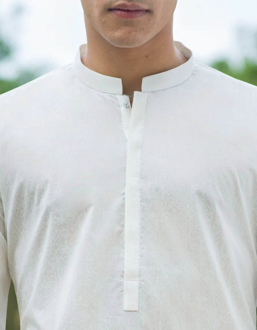 WHITE KURTA | JJK-S-US-90350/S21/JJ6874-SF - Image 3