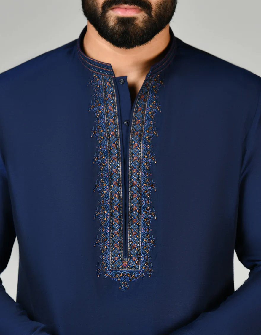 BLUE KURTA | JJK-SP-45365/A24/JJ7 - Image 2