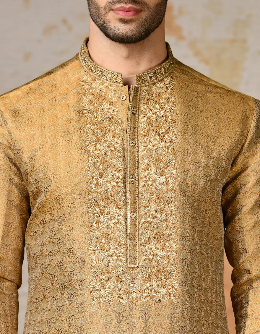 YELLOW KURTA | JJK-SP-45415/A24/JJ8480-FL - Image 2