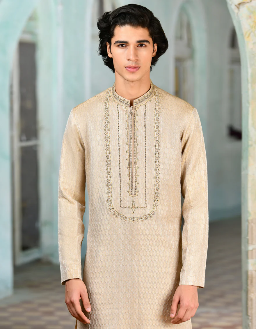WHITE KURTA | JJK-SP-A-45458/S24/JJ1103-FL - Image 2