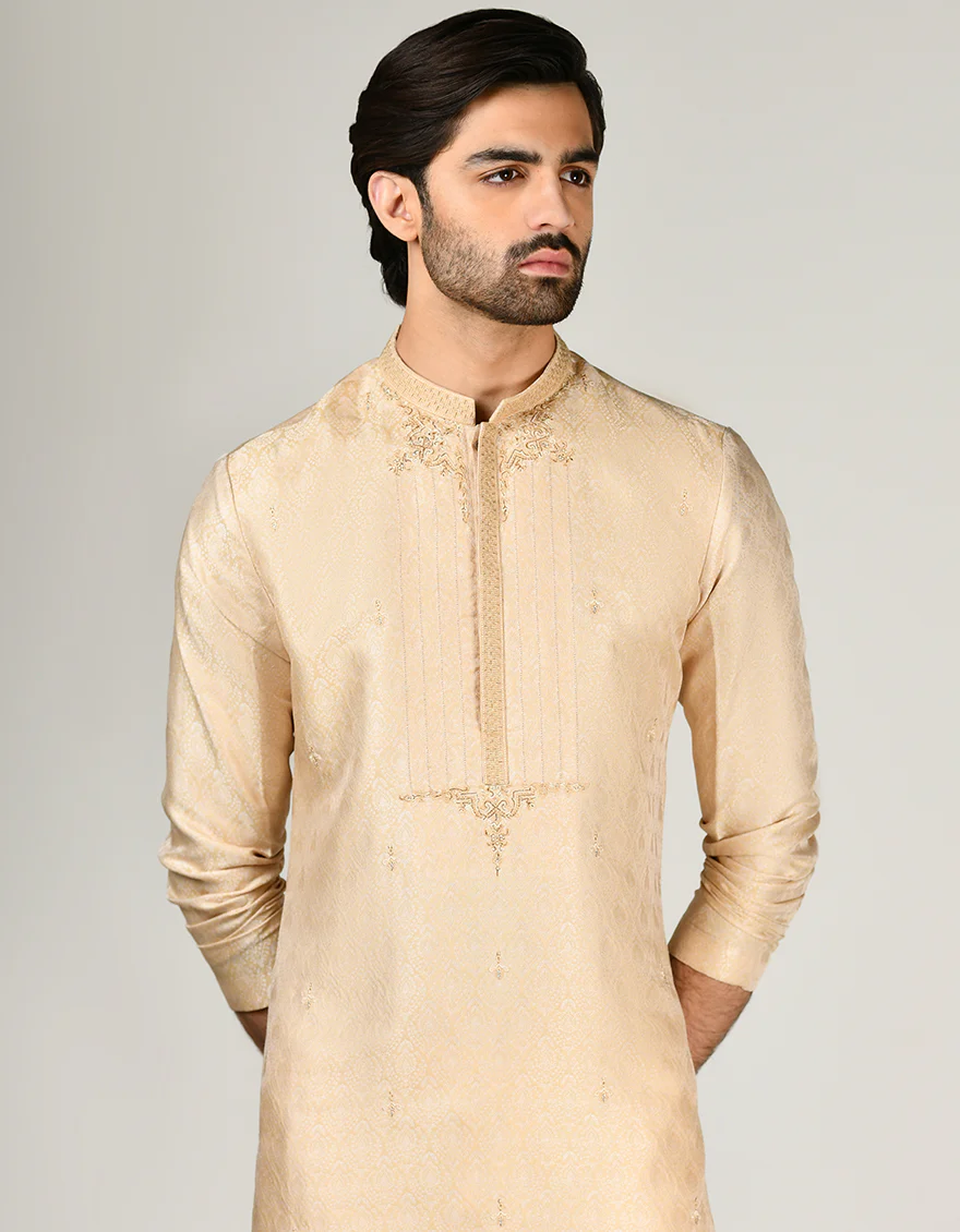 WHITE KURTA | JJK-SP-A-45487/S24/JJ1075-FL - Image 2