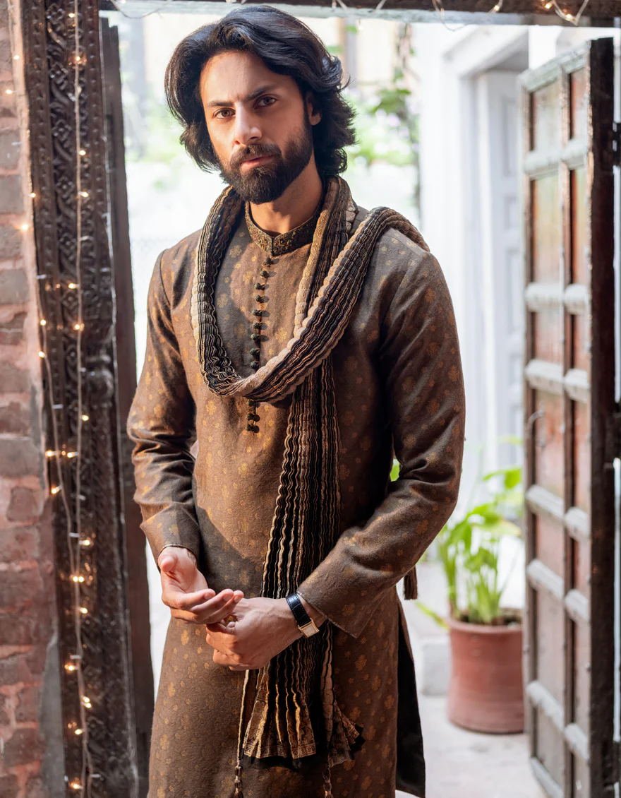 GREEN KURTA | JJK-SP-A-48125/S24/JJ9170-FL - Image 2