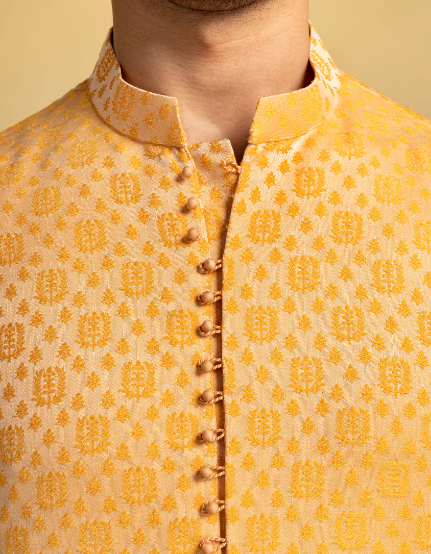 ORANGE BLENDED SPECIAL KURTA | JJK-SP-A-48208/S25/J - Image 2