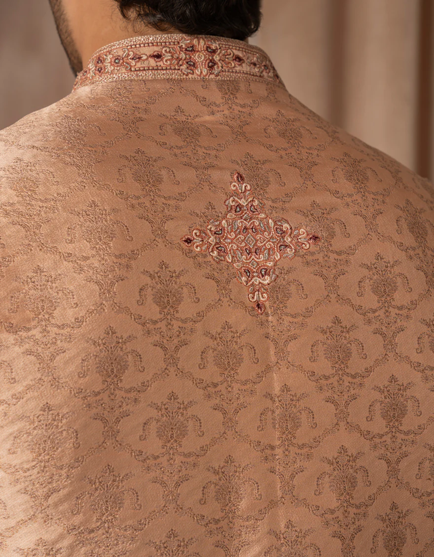 ORANGE BLENDED SPECIAL KURTA | JJK-SP-A-48234/S25/JJ9961-FL - Image 5