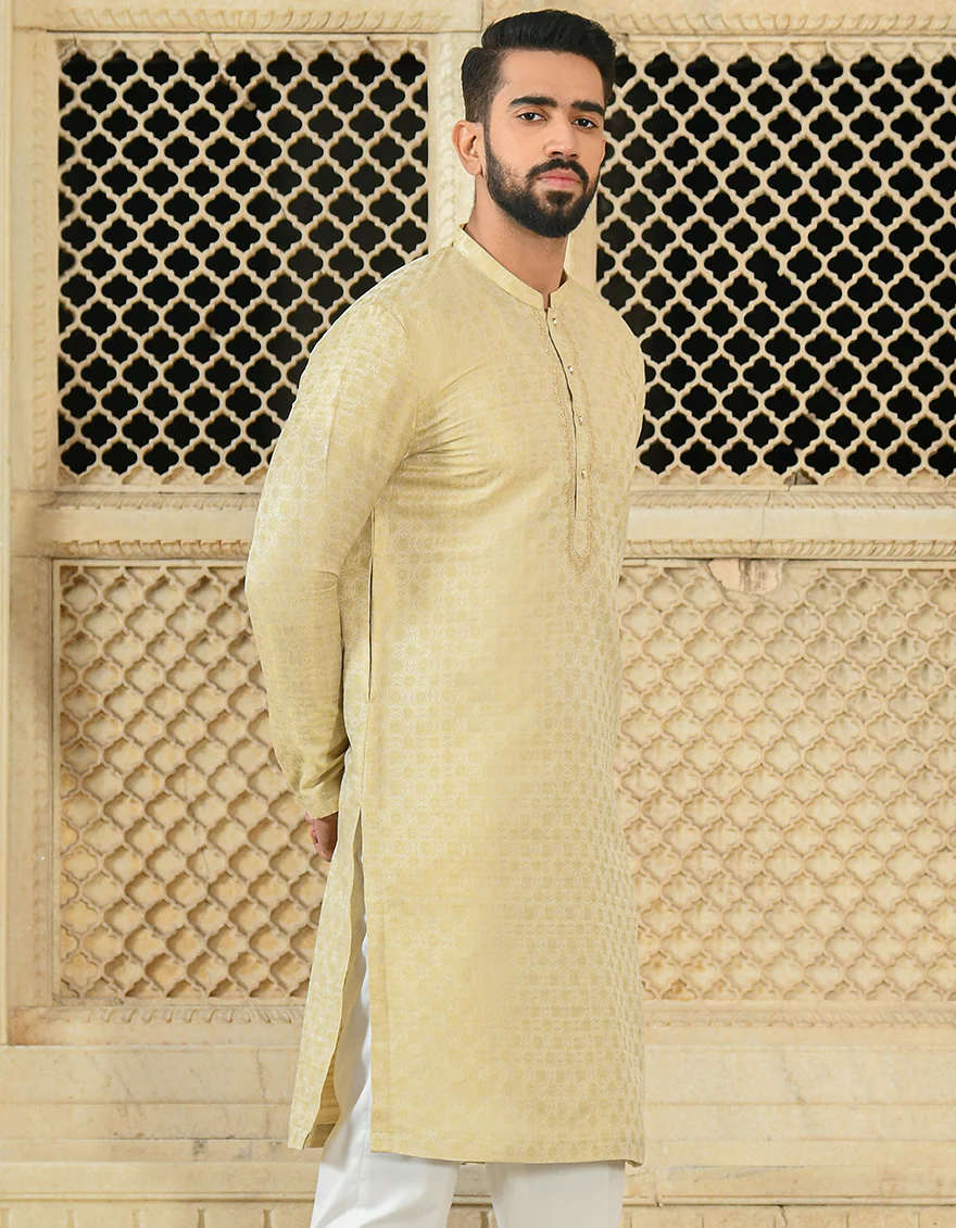 GOLD SPECIAL KURTA | JJK-SP-US-43041/S21/JJ8144-FL - Image 2