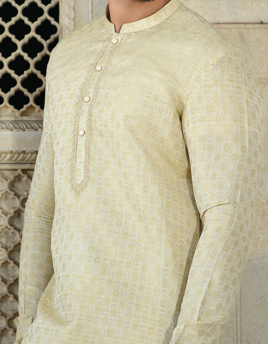 GOLD SPECIAL KURTA | JJK-SP-US-43041/S21/JJ8144-FL - Image 3