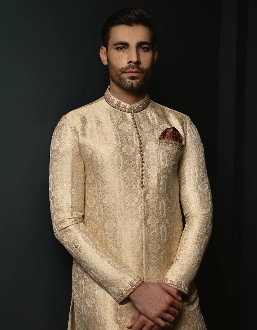 CREAM KURTA | JJK-SP-US-45005/S23/JJ8856-FL - Image 2