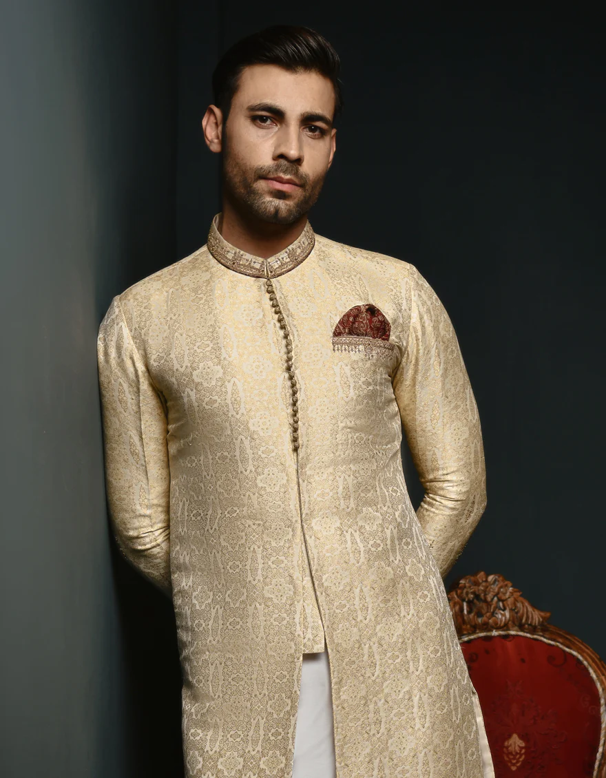 CREAM KURTA | JJK-SP-US-45005/S23/JJ8856-FL - Image 3