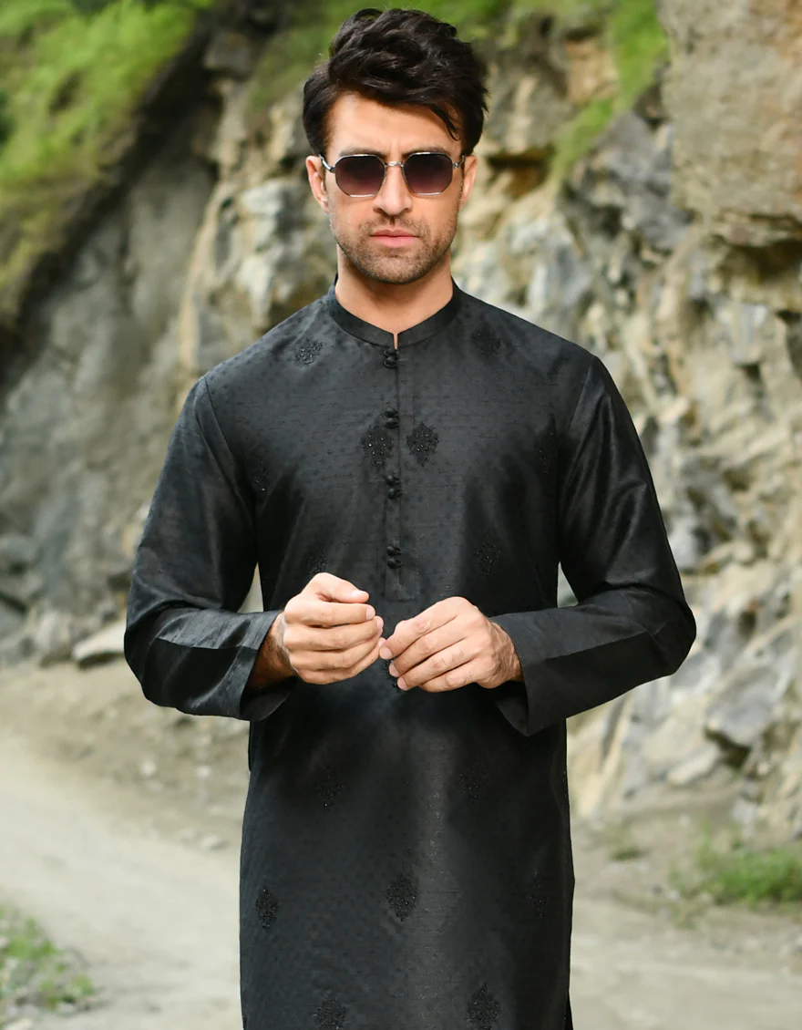 BLACK KURTA | JJK-SP-US-45078/A22/JJ8474-SF - Image 5