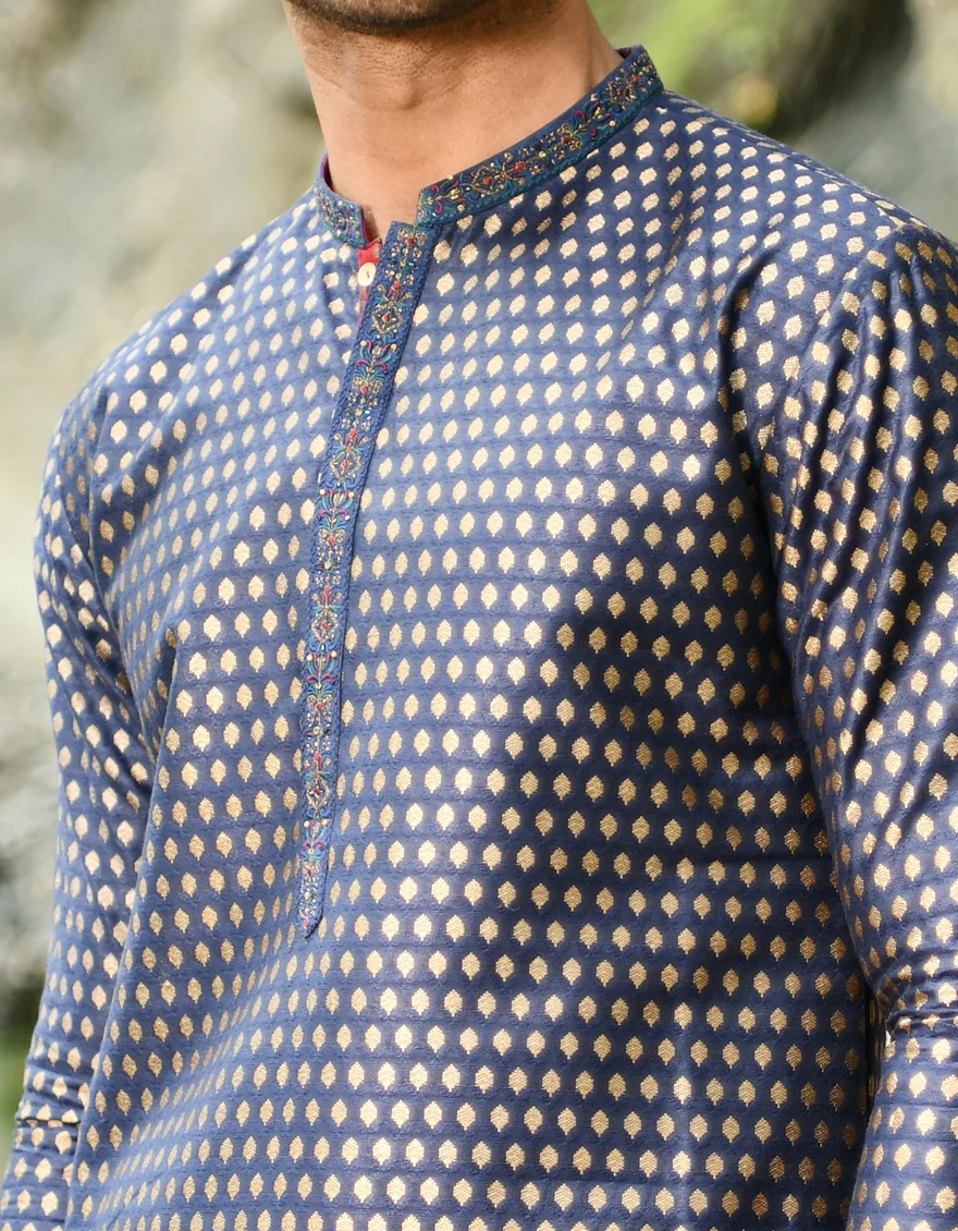 BLUE KURTA | JJK-SP-US-45079/A22/JJ8504-FL - Image 2
