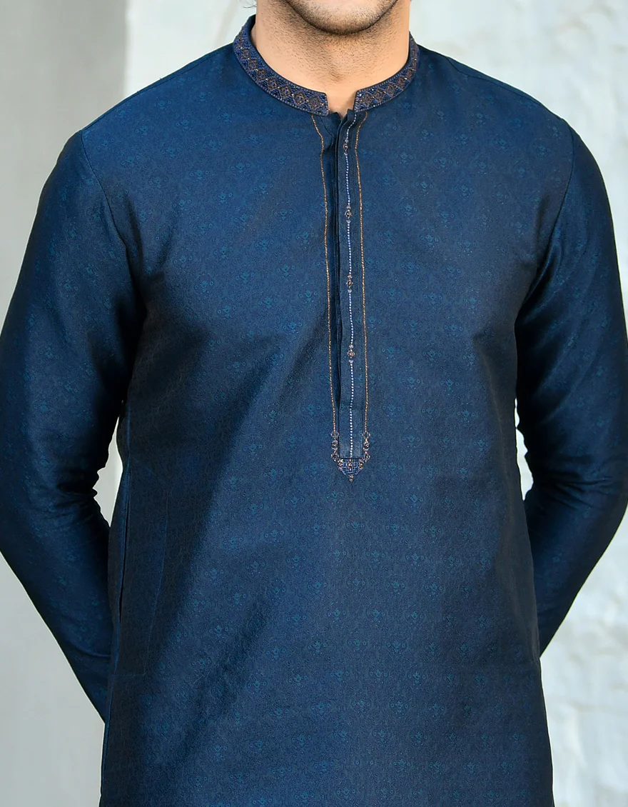 BLUE KURTA | JJK-SP-US-45130/A23/JJ8466-FL - Image 2