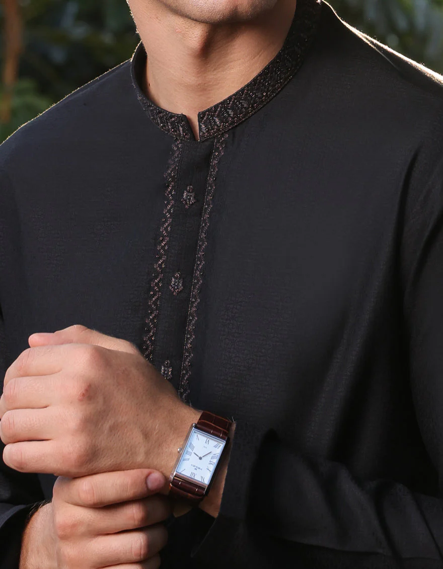 BLACK KURTA | JJK-US-24-32817 - Image 3