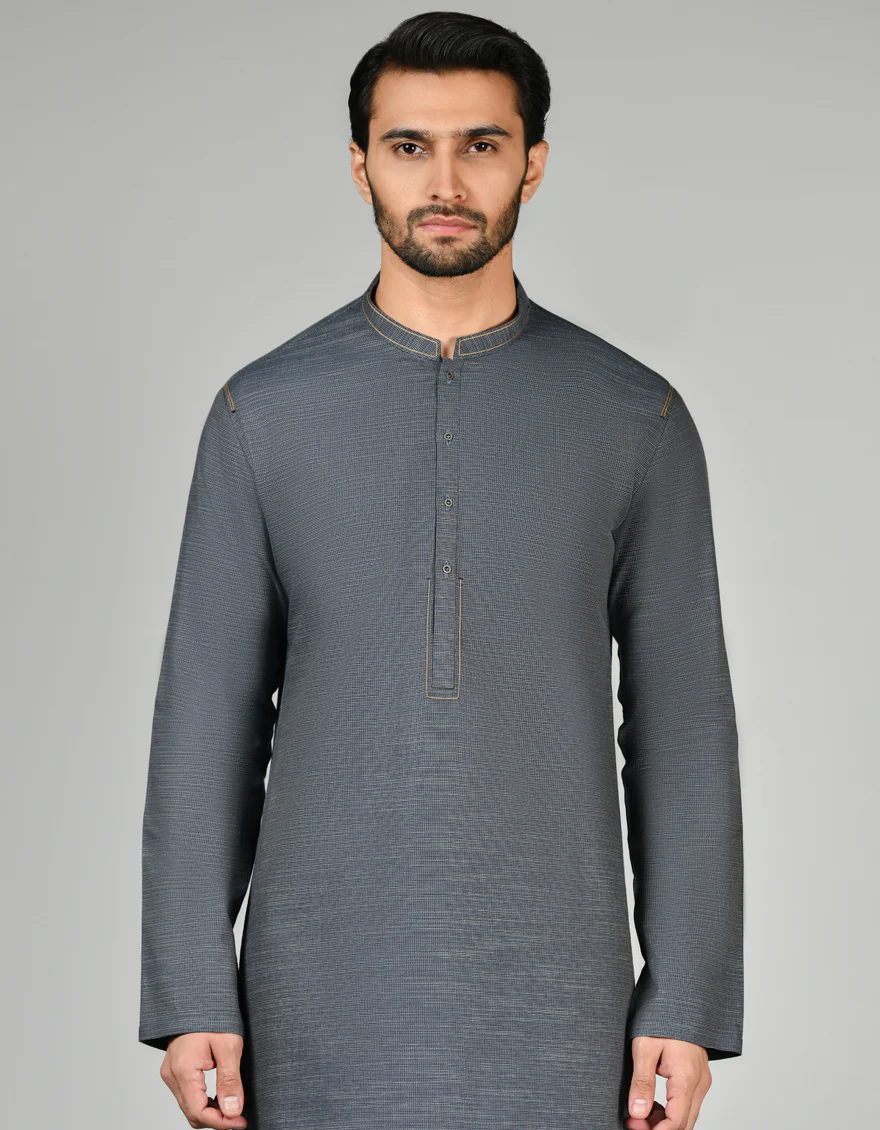 BLUE KURTA | JJK-US-24-32858 - Image 3