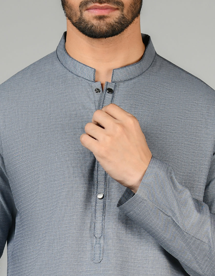 GREY KURTA | JJK-US-24-34602 - Image 2