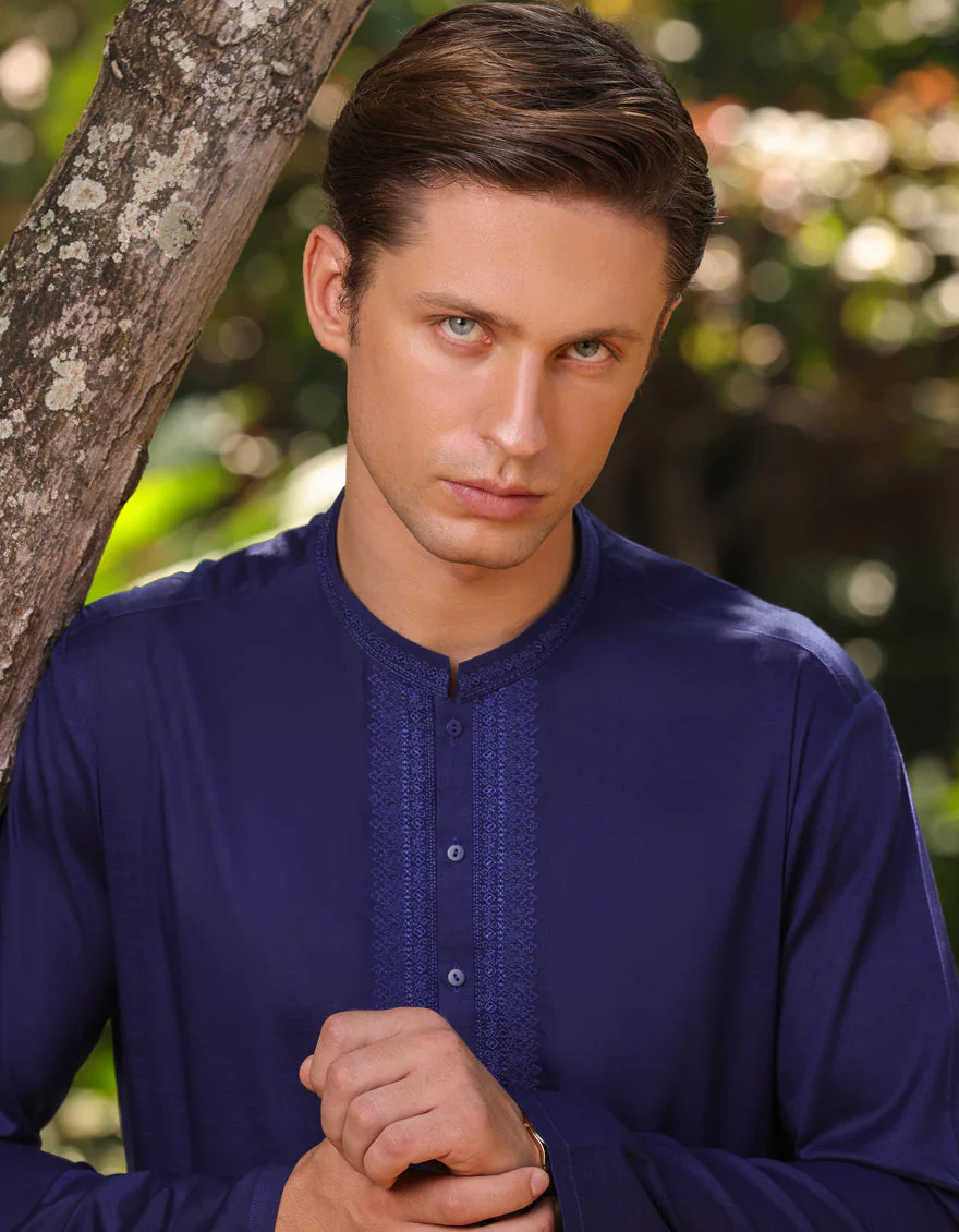 BLUE KURTA | JJK-US-24-34618 - Image 3