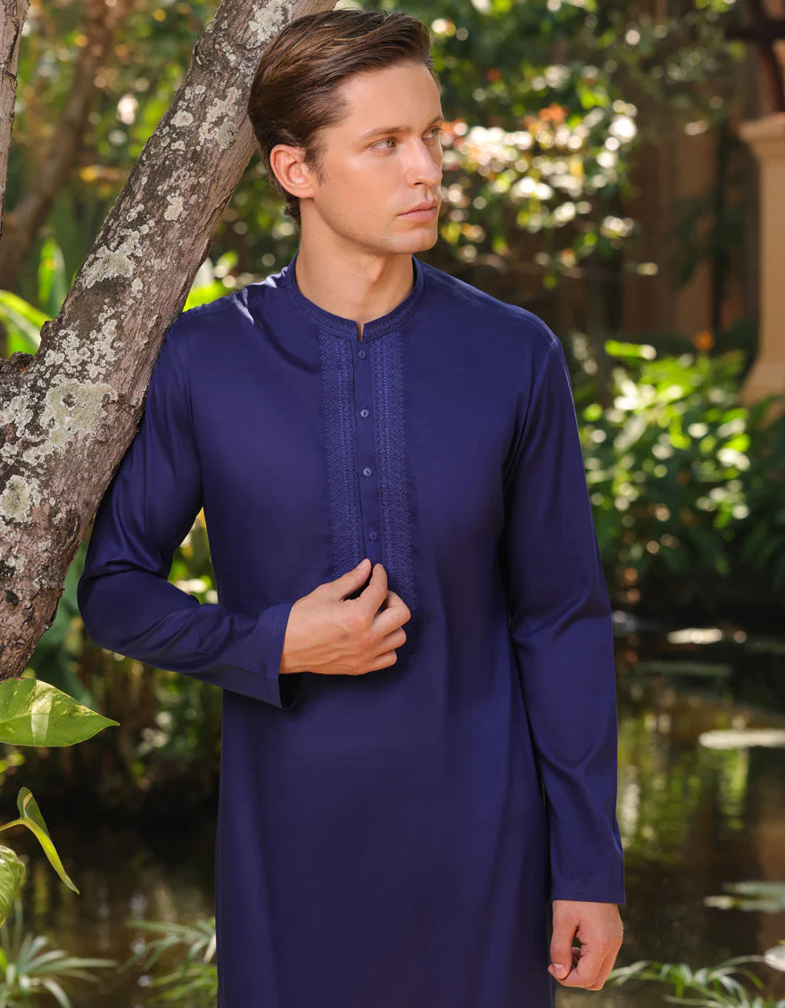 BLUE KURTA | JJK-US-24-34618 - Image 4