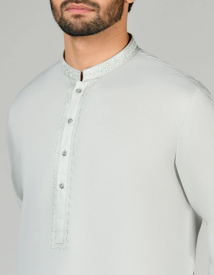 WHITE KURTA | JJK-US-24-37778 - Image 3