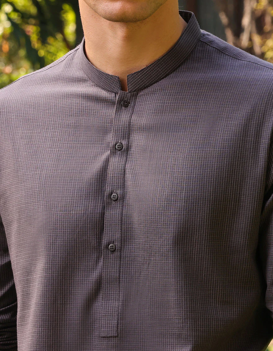 GREY KURTA | JJK-US-04-37805 - Image 2