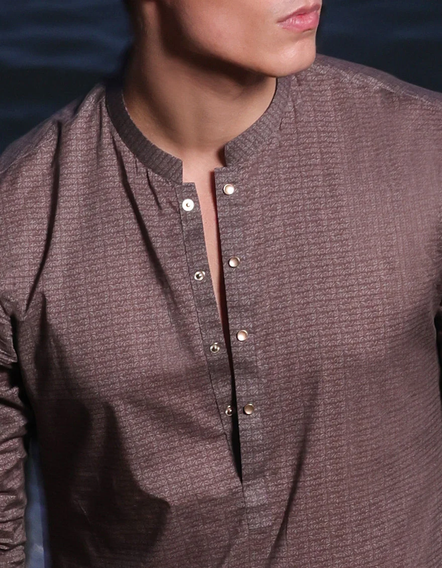 BROWN KURTA | JJK-US-24-37812 - Image 2