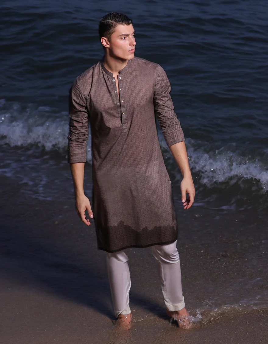 BROWN KURTA | JJK-US-24-37812 - Image 3