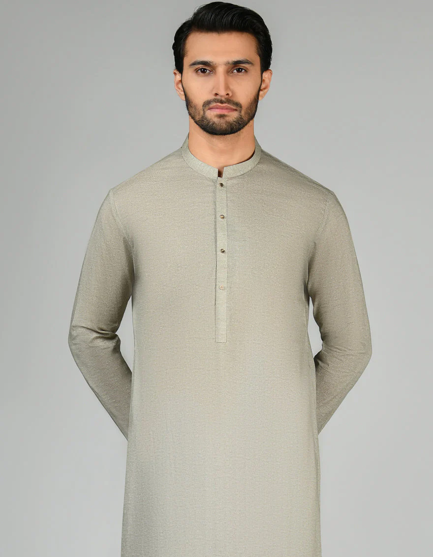 GREEN KURTA | JJK-US-24-37836 - Image 3