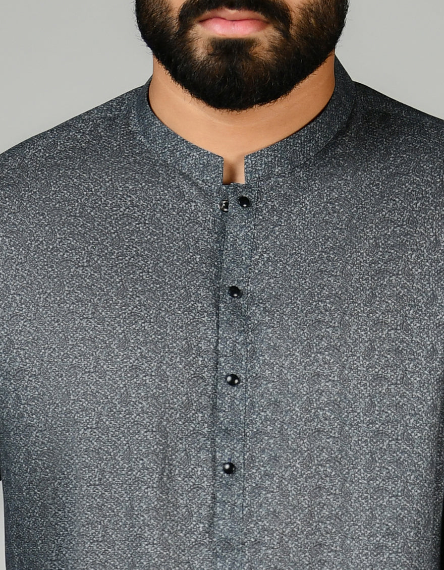 GREY KURTA | JJK-US-24-47149 - Image 2