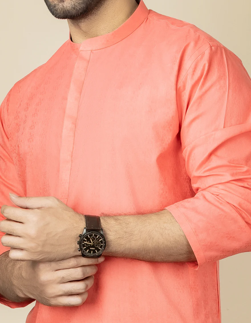 PINK COTTON KURTA | JJK-US-40304/A22/JJ6983-PN - Image 2