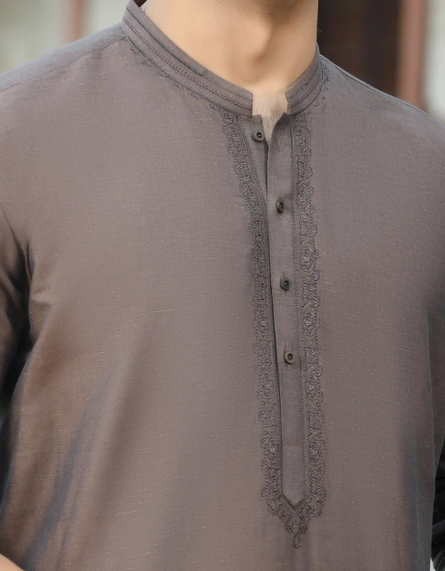 BLUE BLENDED KURTA | JJK-US-44135/A22/JJ8185-SF - Image 2