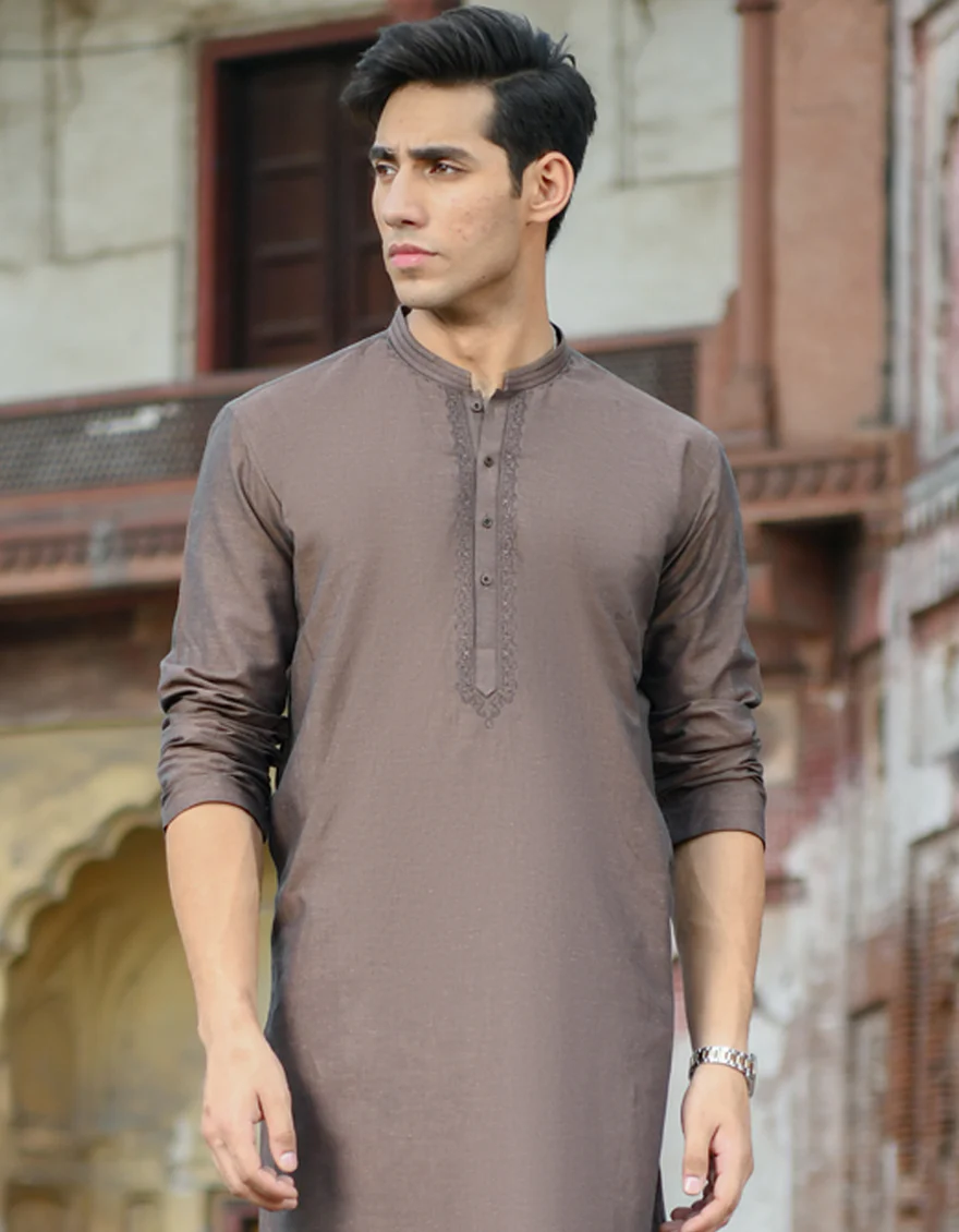 BLUE BLENDED KURTA | JJK-US-44135/A22/JJ8185-SF - Image 3