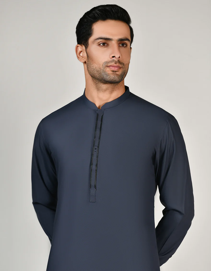 DARK GREY KURTA | JJK-US-44334/A23/JJ8818-CL - Image 2