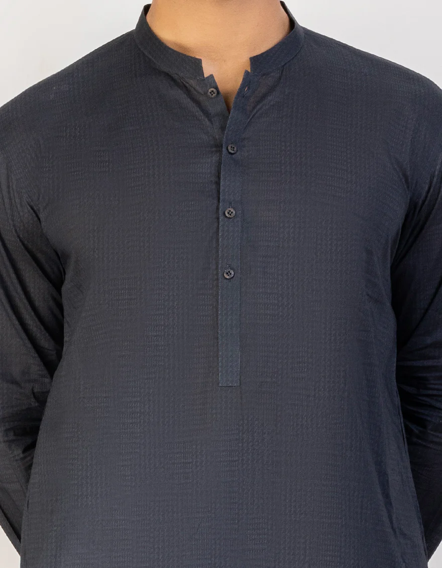 GREY BLENDED KURTA | JJK-US-45220/A23/JJ8771-PN - Image 2
