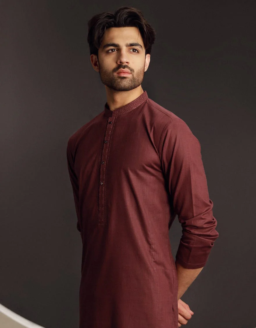 PURPLE COTTON KURTA | JJK-W-33043/S24/JJ9585-SF - Image 2