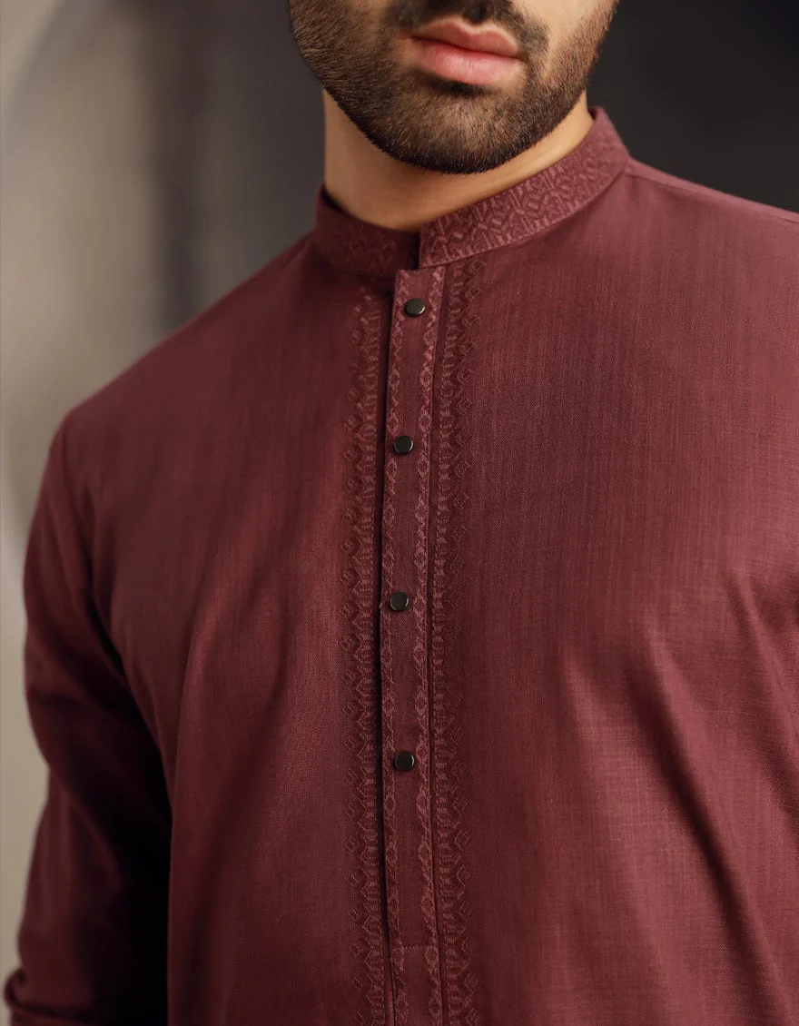 PURPLE COTTON KURTA | JJK-W-33043/S24/JJ9585-SF - Image 3