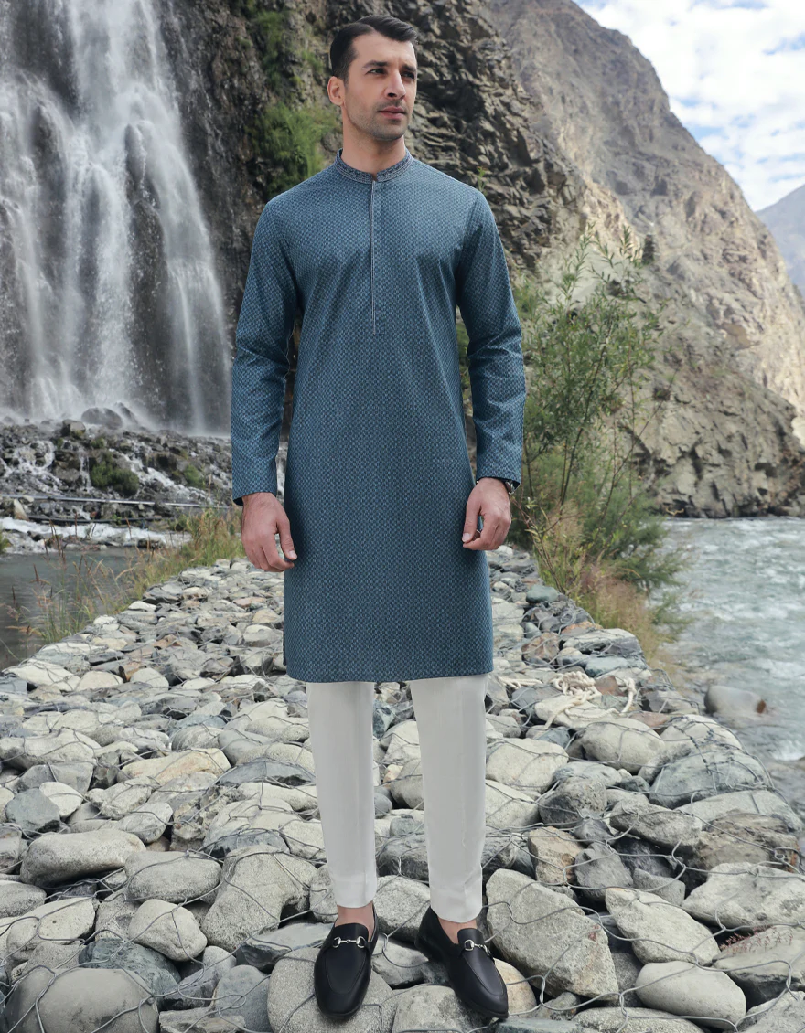 DARK BLUE KURTA | JJK-W-US-34549/S23/JJ8673-SF