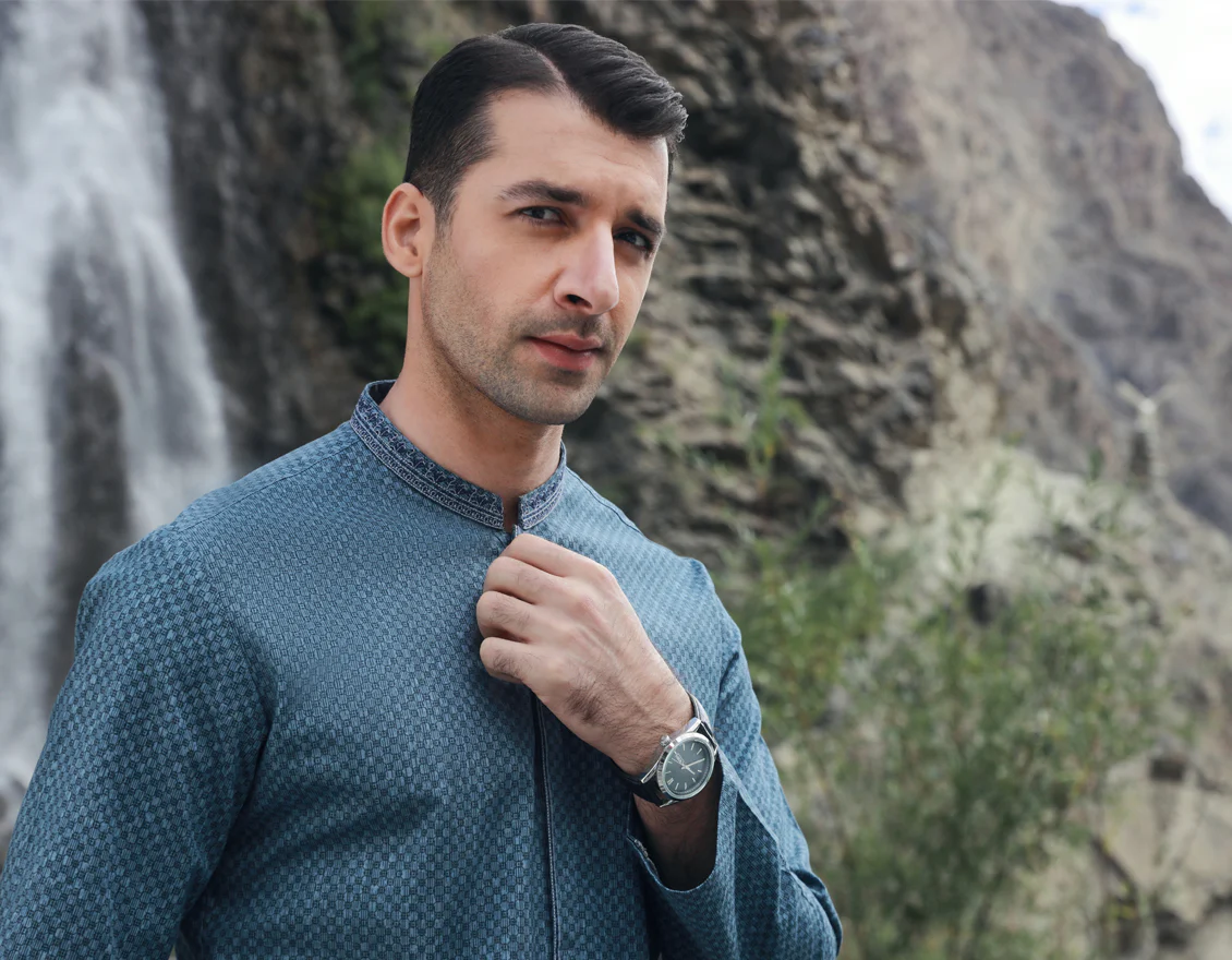 DARK BLUE KURTA | JJK-W-US-34549/S23/JJ8673-SF - Image 5