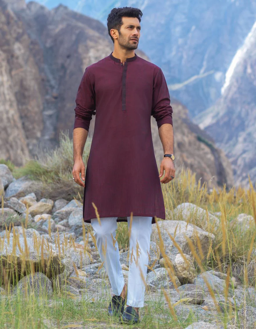 DULL RED KURTA | JJK-W-US-37552/W21/JJ7148-PN