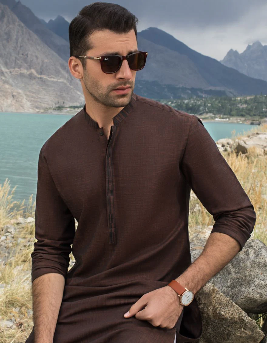 RUST KURTA | JJK-W-US-37553/W21/JJ7148-PN - Image 2