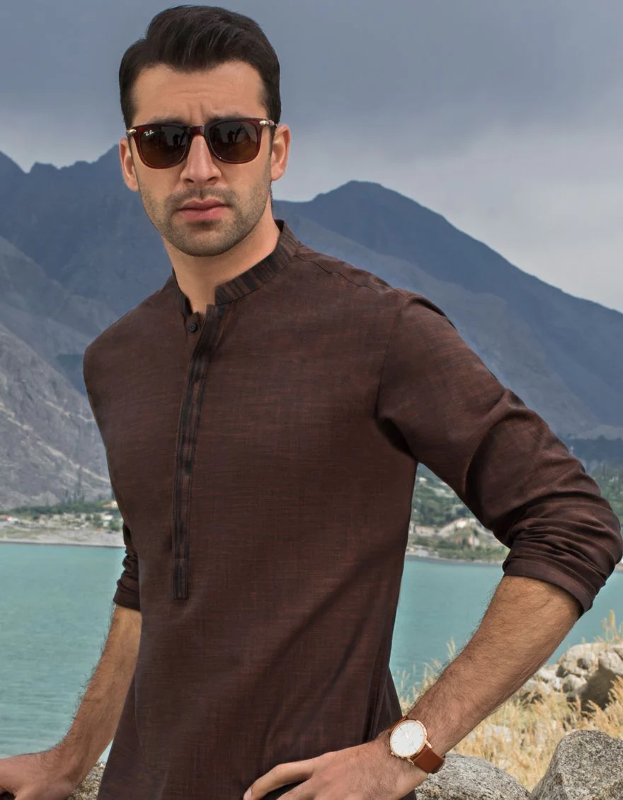 RUST KURTA | JJK-W-US-37553/W21/JJ7148-PN - Image 4
