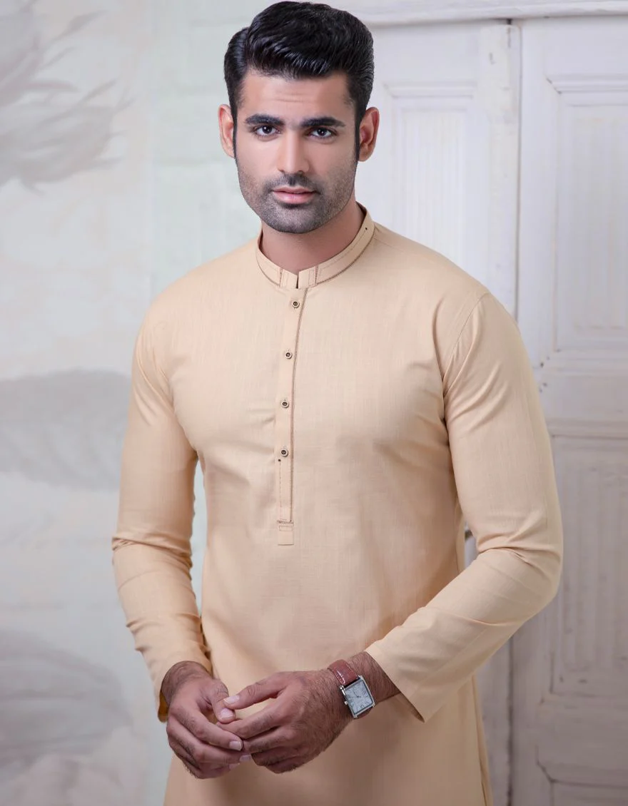 BISCUIT KURTA | JJK-W-US-37565/W21/JJ7165-CL - Image 4