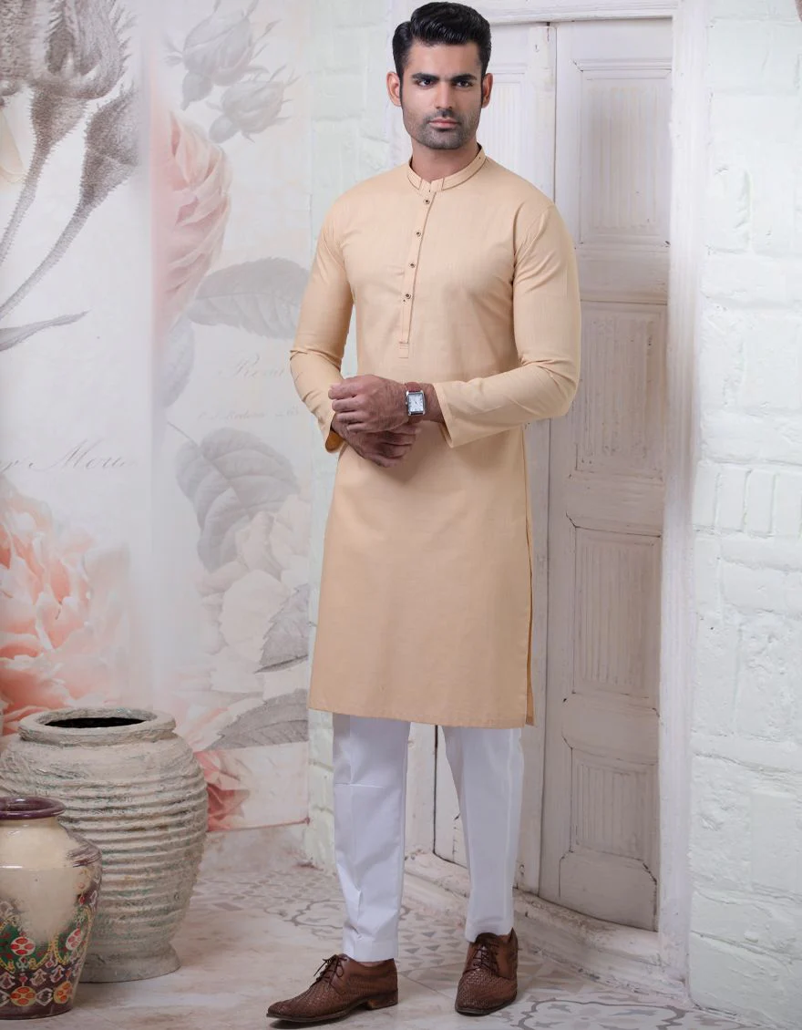BISCUIT KURTA | JJK-W-US-37565/W21/JJ7165-CL - Image 5