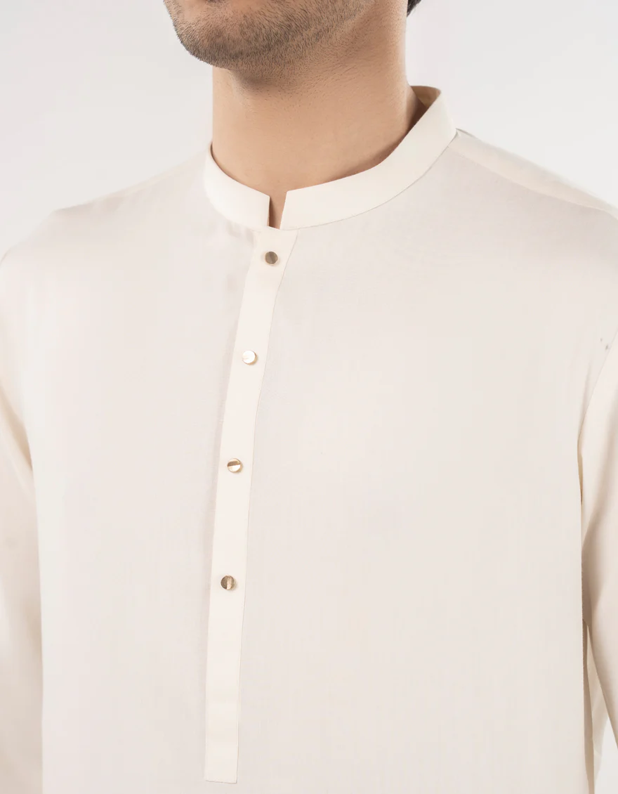 OFF WHITE BLENDED KURTA TROUSERS | JJKP-A-33048/S25/JJ9350-PN - Image 4