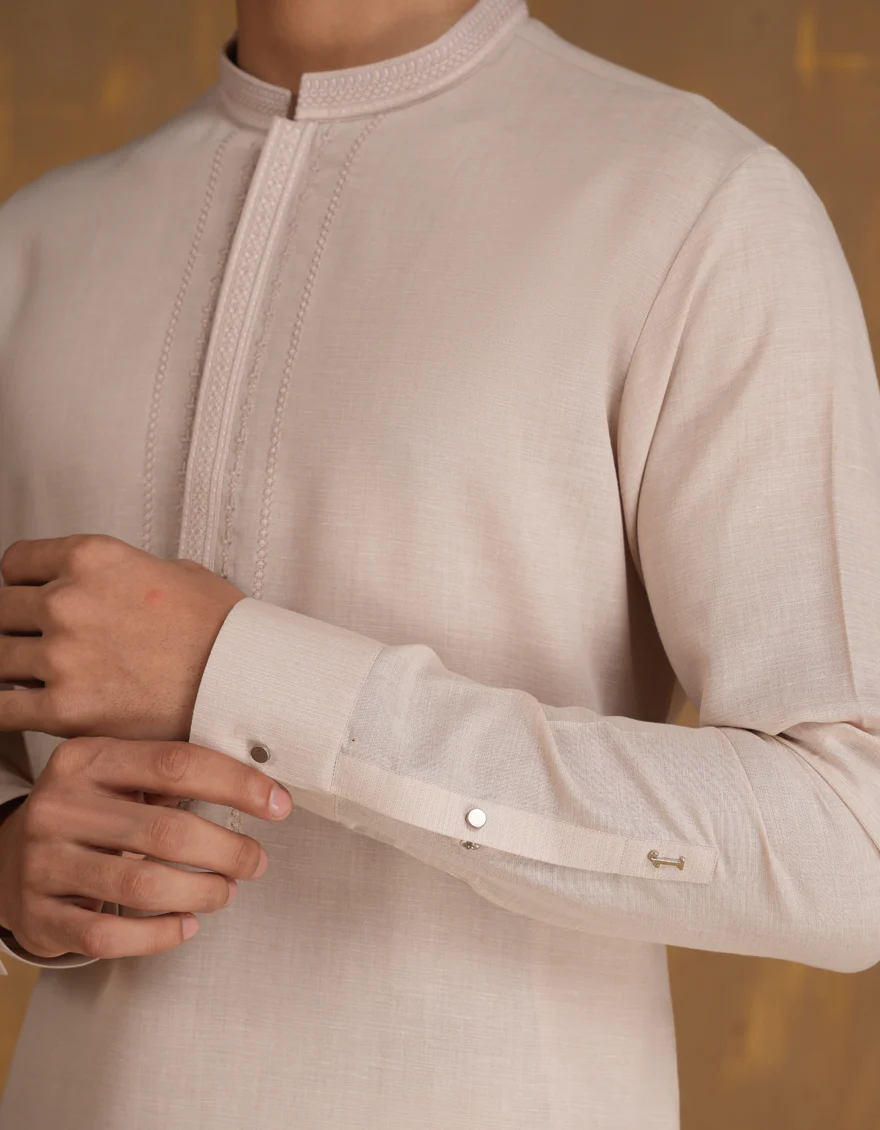 DULL PINK BLENDED KURTA TROUSERS | JJKP-A-33083/S24/JJ8787-SF - Image 4
