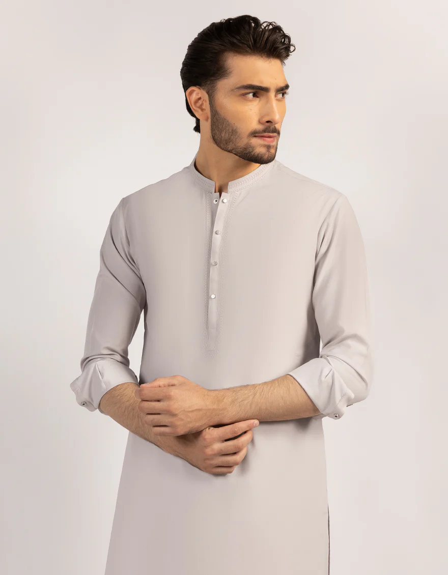 LIGHT PURPLE BLENDED KURTA TROUSERS | JJKP-A-33570/S25/JJ9826-SF - Image 2