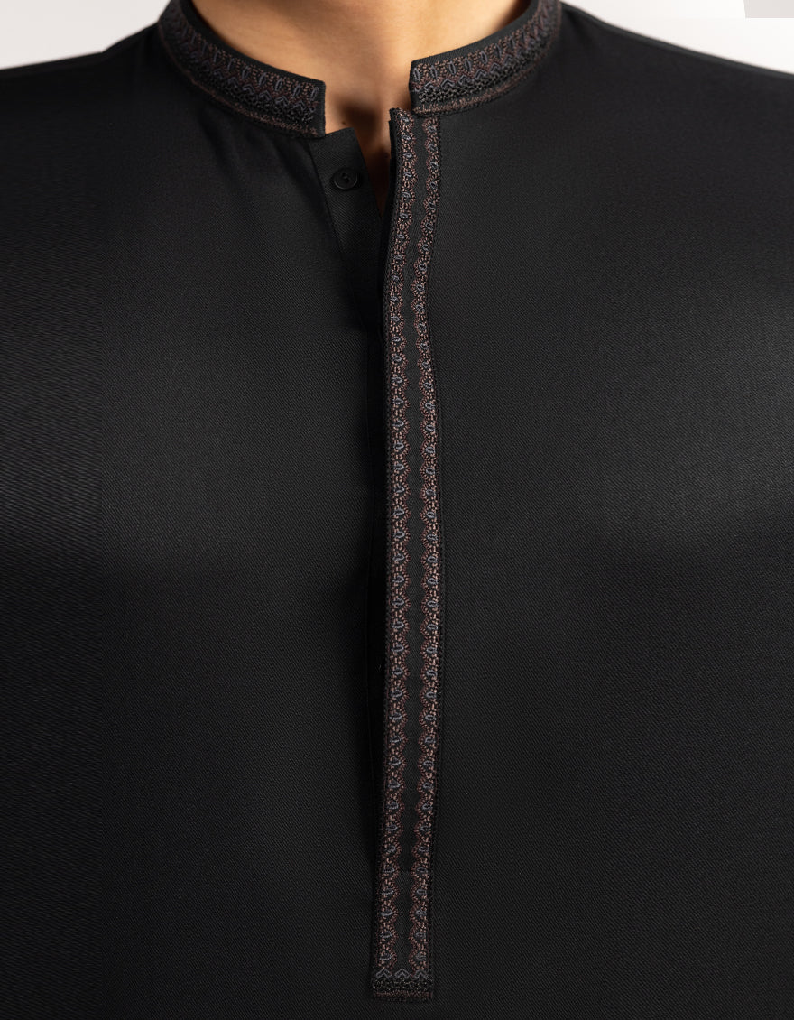 BLACK KURTA TROUSERS | JJKP-A-33673/S25/JJ10275-SF - Image 3