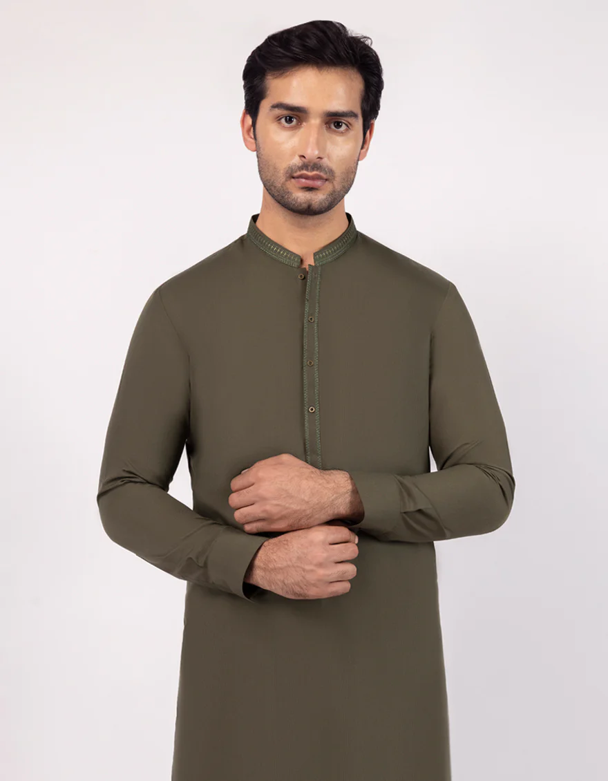 GREEN KURTA TROUSERS | JJKP-A-33719/S25/JJ9941-FL - Image 2